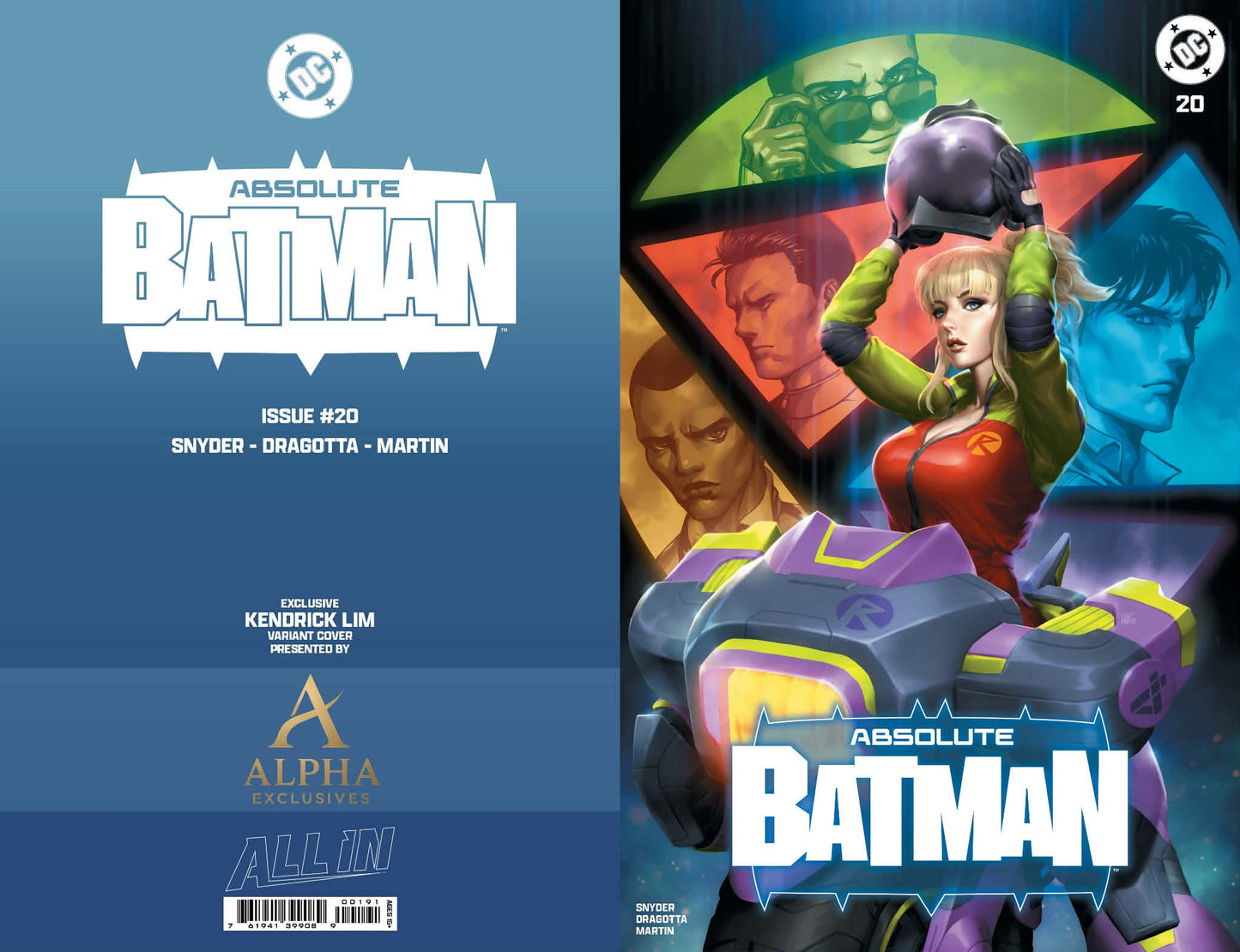 PRE SALE! 3 book set: Absolute Batman #20 Kendrick Lim Exclusive!