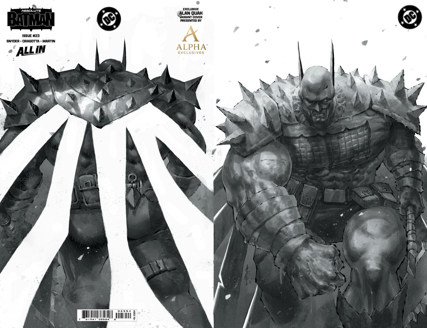 Absolute Batman #23 3 BOOK SET- Shared ALPHA Exclusive